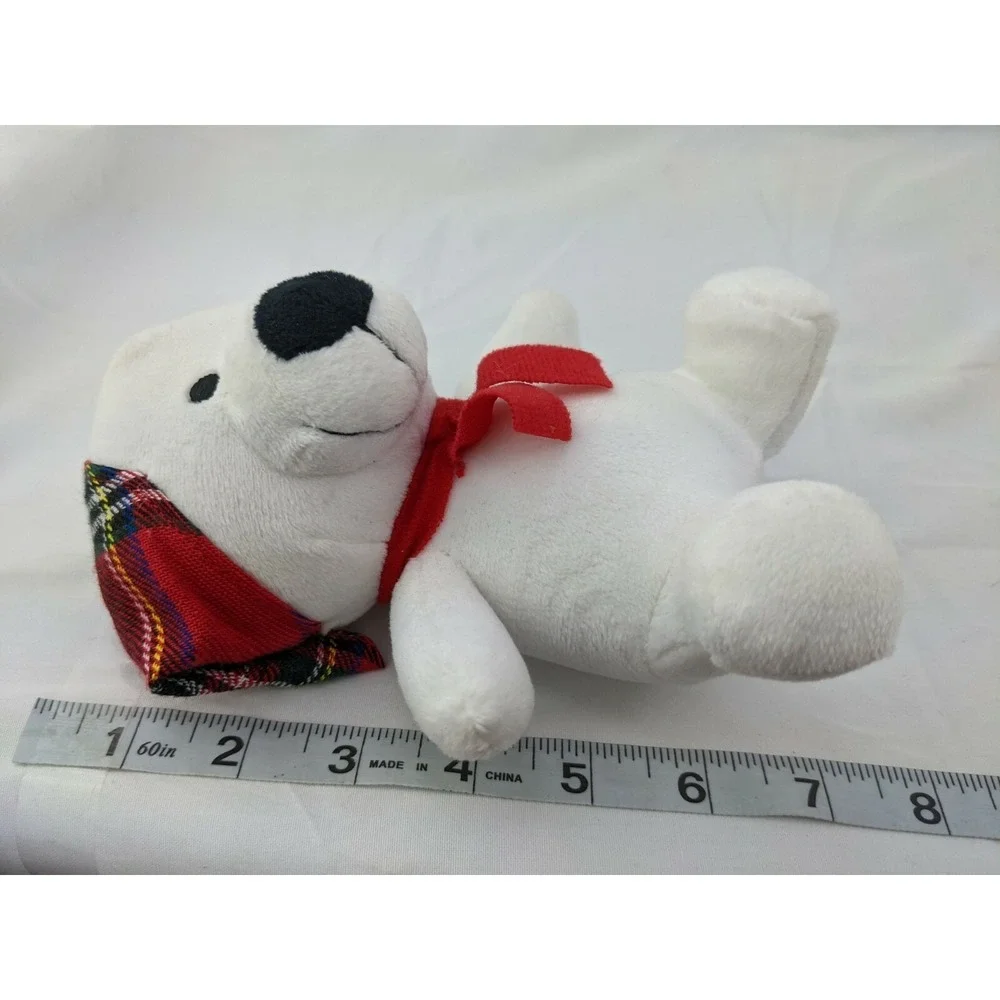 Bass Pro Shops Winter Wonderland White Bear Plush‎ 7 Inch Stuffed Animal Toy